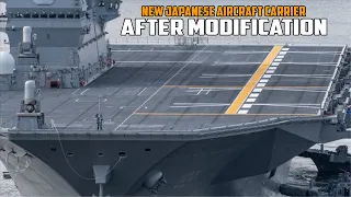 Japan's First New Carrier Sight After Modification, F-35B ready to deploy