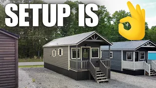Shed to House conversion made into the ULTIMATE cabin tiny house(loft also!) Modular Home Tour