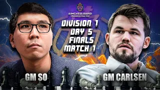 NAPAKALAKAS! BUMALIK NA TALAGA ANG BANGIS! | So vs Carlsen AimChess 2023 FINAL MATCH