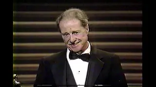 Don Ameche wins the Academy Award for Best Supporting Actor in Cocoon