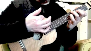 Libertango by Astor Piazzolla on a ukulele - Argentine tango - close-up video for learning ukulele