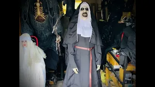 My animated Halloween prop the NUN!