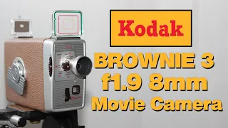 Kodak Brownie Model 3 f1.9 8mm Movie Camera - Overview