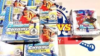 HUGE AUTO PULL!  2023 BOWMAN CHROME MEGA BOXES vs BOWMAN CHROME HOBBY (Faceoff Friday!)