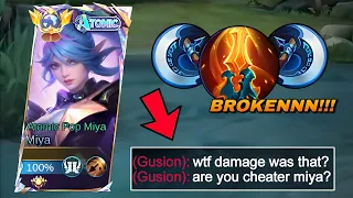 GLOBAL MIYA NEW BROKEN BUILD WITH 90% CHANCE OF WINNING 😱!!? (must try) Top 1 Global Miya Gameplay!!