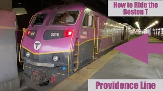 How to ride on the Boston "T" | MBTA Commuter Train | Boston to Providence | Station Look Around