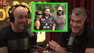 @joerogan  with John Wick 4 director Chad Stahelski on Keanu Reeves Weapons Training at TTI