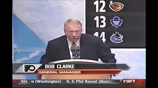 Bobby Clarke - NHL Draft 2006 - Claude Giroux Picked - Funny Moment - Philadelphia Flyers