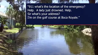 Golfer jumped into pond, tried to save woman being attacked by alligators: 911 calls