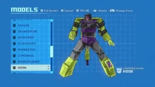 Transformers Devastation: All CONSTRUCTICONS (All voice clips, theme, and transformations)