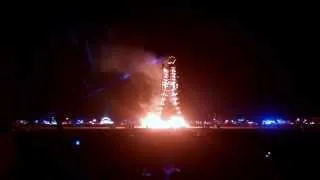 Awesome Burning Man 2014 BURNDOWN Pyrotechnics COMPLETE RAW FULL VIDEO Festival Fire Caravansary DJ