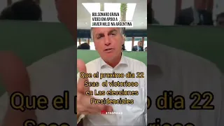 Bolsonaro grava vídeo em apoio a Javier Milei na Argentina