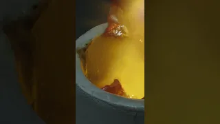 Melting HUGE gold blob