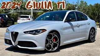 2024 Alfa Romeo Giulia TI In Moonlight Gray and Saddle Brown Is Sporty Luxury