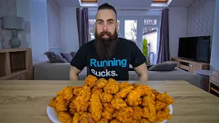 ONE MAN VS 100 KFC HOT WINGS | BeardMeatsFood