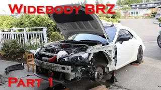 Installing Widebody Victory Function Fenders on a BRZ - PART 1