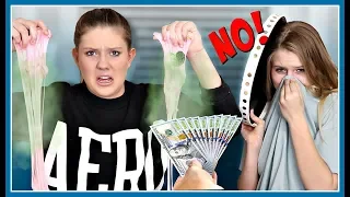 Last to Say No Wins $1000 | Slime Dares| Sis vs Sis | Taylor and Vanessa