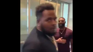 Tyron Woodley gets mad when Pauls team member arguing with his mom😮 😲