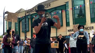 Cornwall Black Lives Matter BLM moment in Truro