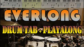 Everlong FOO FIGHTERS (DRUM TAB + PLAYALONG)