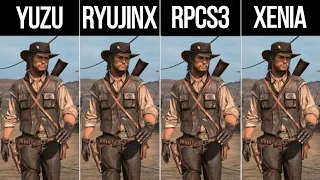 Yuzu vs Ryujinx vs RPCS3 vs Xenia | Red Dead Redemption 4K | RTX 4070 Ti + i5 13600K