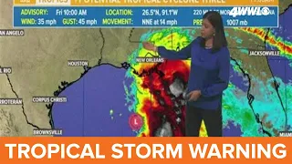 Tropical impacts will continue through the day and tomorrow morning