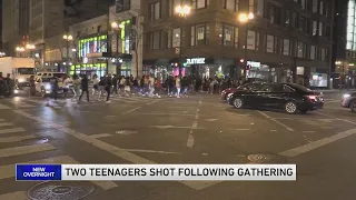 2 teens shot during large disturbance in The Loop