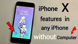 iPhone X Features in any iPhone 6 Without Computer 🔥🔥 iPhone X Swipe UP features in iPhone 6