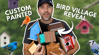 I Built a Custom Painted Birdhouse City! 🦜 You'll Never Believe what Showed Up!