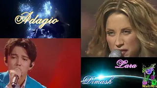 Димаш спел с Ларой Фабиан,  музыка ' Adagio '  Lara Fabian & Dimash