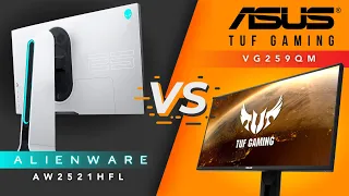 SUPER FAST 240Hz+ IPS BATTLE! - Alienware AW2521HFL VS. ASUS VG259QM