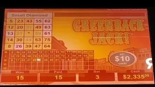 $10 VGT GREENBACK JACK!🤠🌟 with Jackpot Handpay! #vgt #redscreens #winstarcasino #slotmachine #slots