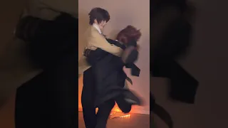 yeeted #chuuya#dazai#bungoustraydogs#cosplay#chuuyanakahara#dazaiosamu#chuuyacosplay#dazaicosplay