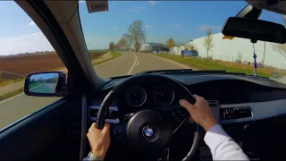 4K POV - Passionate driving on a sunny day - BMW E60 530i