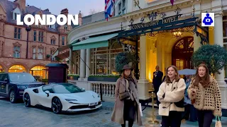 London Sunset Walk 🇬🇧 Leicester Square Piccadilly Circus to MAYFAIR | Central London Walking Tour.