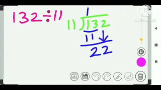 Divide 132 ÷ 11 | 132 ÷ 11 | division on integers