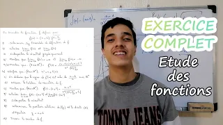 🔥Etude des fonctions 1bac: Exercice complet !