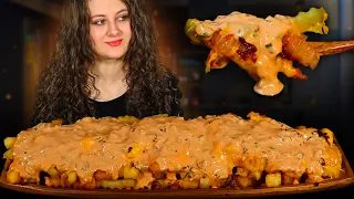 ASMR | RECIPE * EXTRA CHEESY ANIMAL STYLE FRIES * اصوات الاكل * انيمال فرايز MUKBANG 먹방 NO TALKING