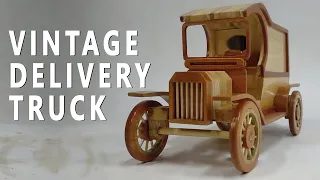 How to make Vintage Delivery Truck - Wooden Toy