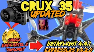 CRUX35 #betaflight 4.4.1 #expresslrs V3.2.0, SETTINGS, RATES, #caddxfpv BABY RATEL 2 MAIDEN FLIGHT