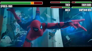 Spider-Man vs. Robbers WITH HEALTHBARS | HD | Spider-Man: Homecoming