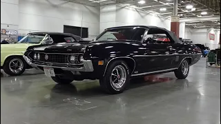 1970 Ford Torino GT Convertible in Black & 351 Engine Sound on My Car Story with Lou Costabile