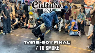 7 TO SMOKE [1VS1 B-BOY FINAL] CULTURE JAM VOL.3 | breakTV.