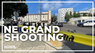 Police shut down NE Grand in Portland after shooting involving deputy