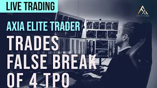 AXIA Elite Trader Trades False Break Of 4TPO - LIVE Trading | Axia Futures