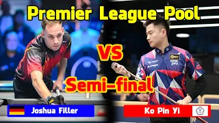 HIGHLIGHT Semi Final | Joshua Filler vs Ko Pin Yi | 2024 Premier League Pool #9ball