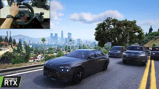 GTA 5 MAFIA GANG WAR | RUSSIAN MAFIA CONVOY | 2024 BMW 760i Gameplay