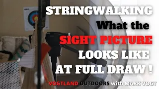 Traditional Archery: StringWalking - What the Sight Picture looks like at Full Draw