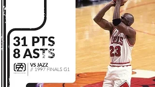 Michael Jordan 31 pts 8 asts vs Jazz 1997 Finals G1