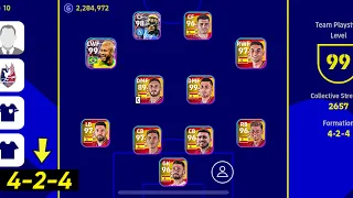 How to get rare formation 4-2-4 in efootball 2023 mobile